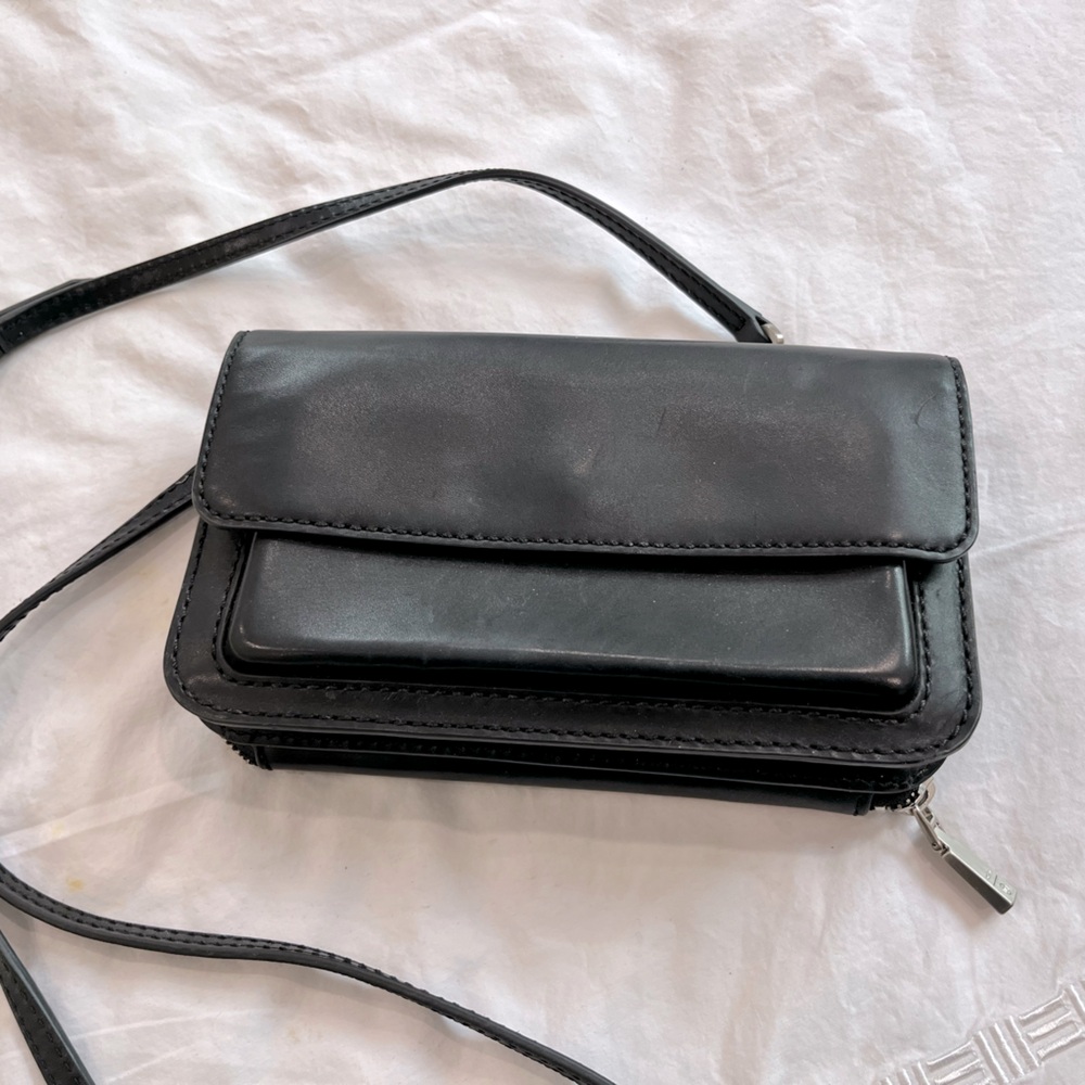 Fossil x Opening Ceremony Leather magnetic two piece crossbody